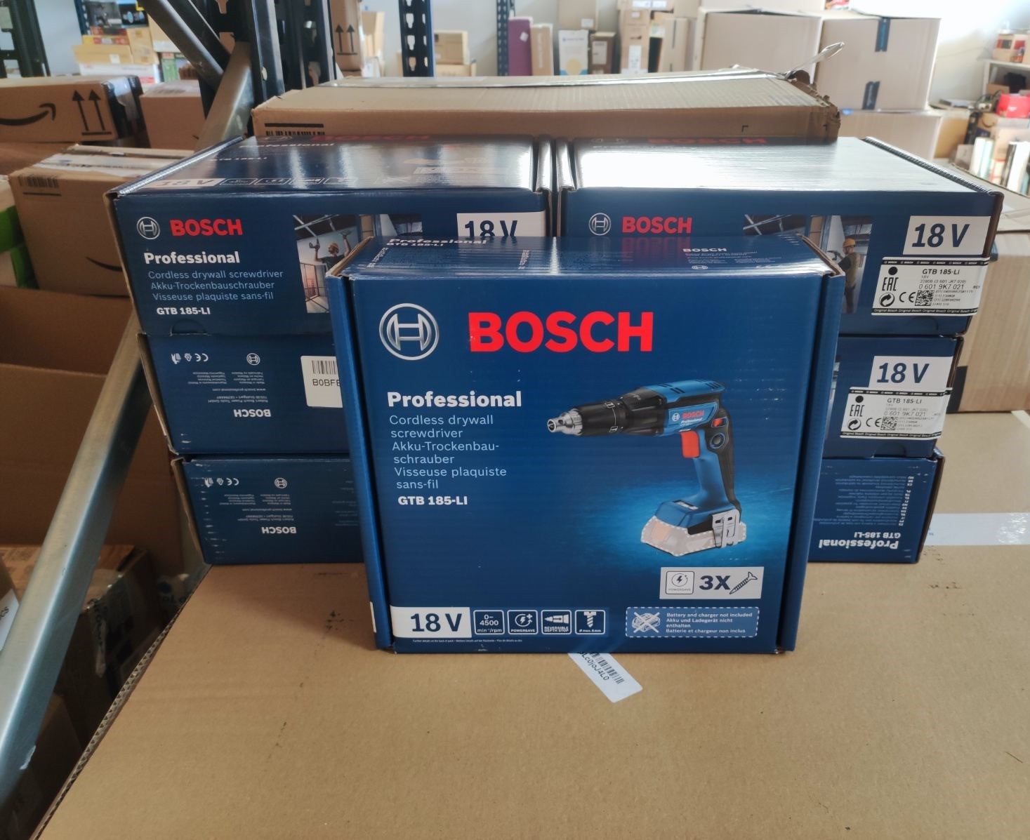 Arrivage de visseuses Bosch Professional dans notre entrepôt